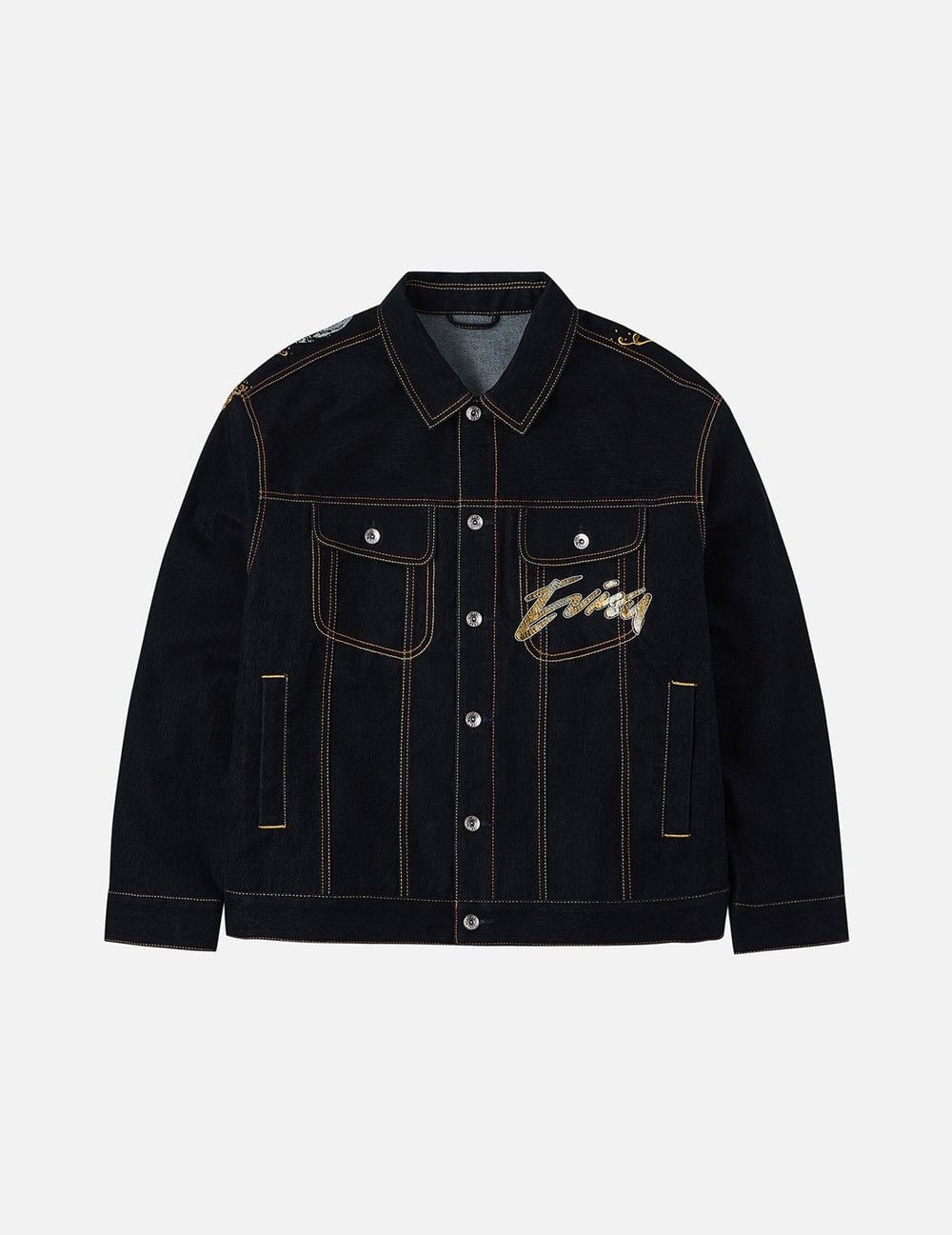  Áo Evisu Brushstroke Daicock Print 'Black' 