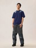  Áo Evisu Brushstroke Logo T-Shirt 'Navy' 