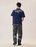  Áo Evisu Brushstroke Logo T-Shirt 'Navy' 