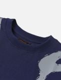  Áo Evisu Brushstroke Logo T-Shirt 'Navy' 