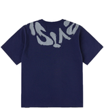  Áo Evisu Brushstroke Logo T-Shirt 'Navy' 