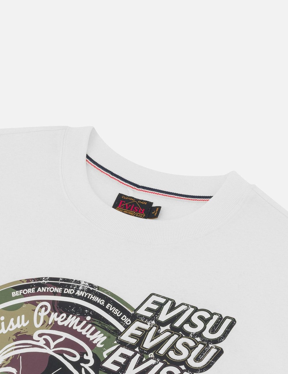  Áo Evisu Camouflage Godhead Print T-shirt 'White' 