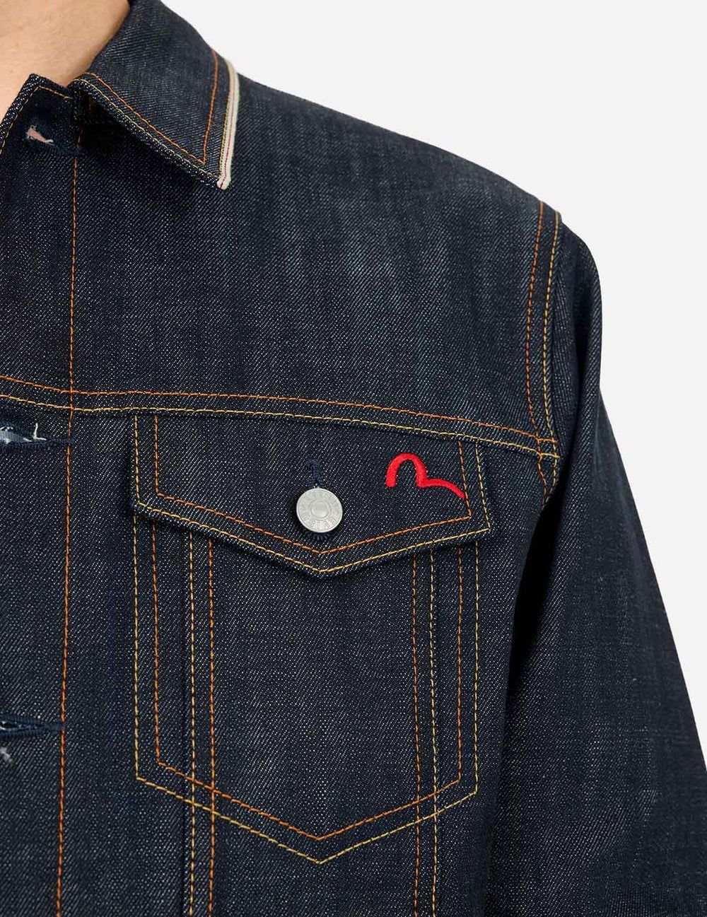  Áo Evisu Classic Regular Fit Jacket 'Indigo' 