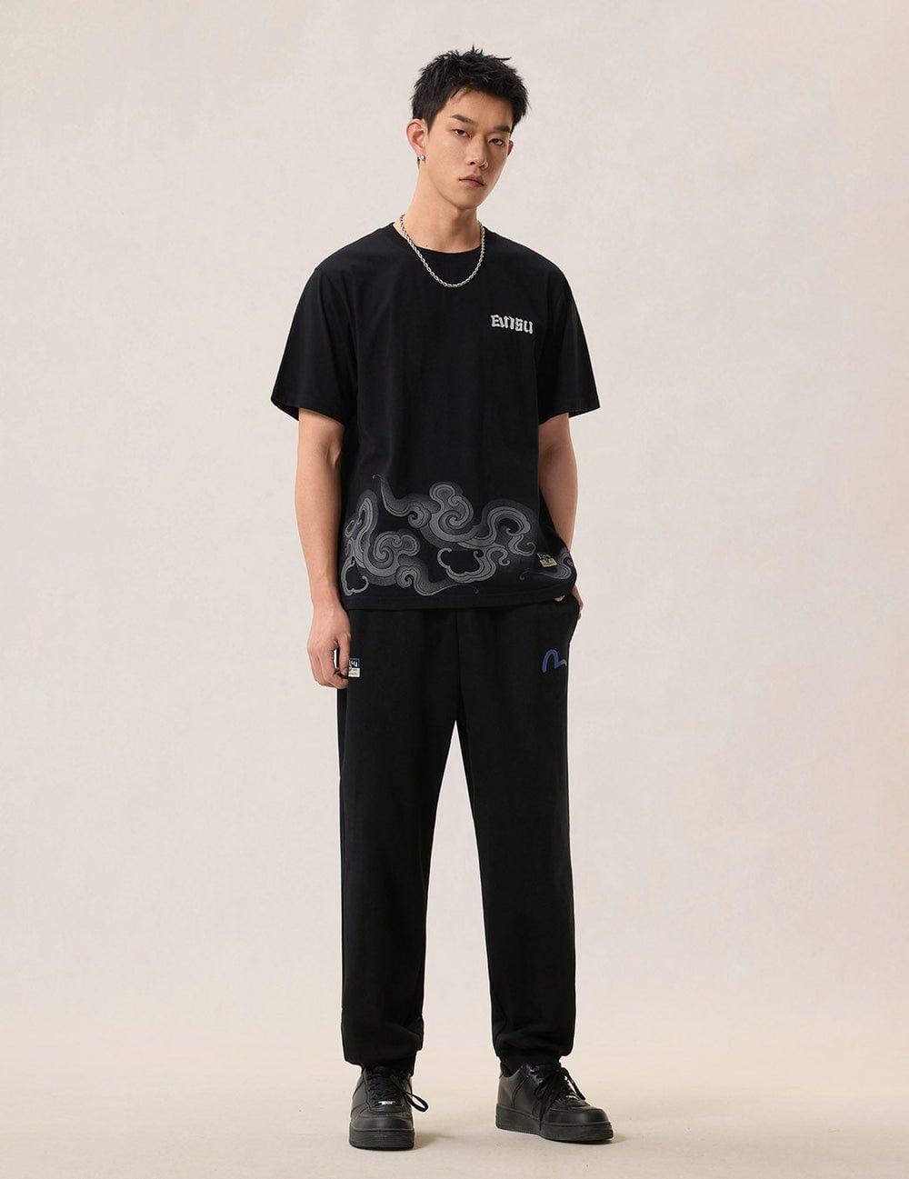  Áo Evisu Cloud Golden Daicock T-shirt 'Black' 