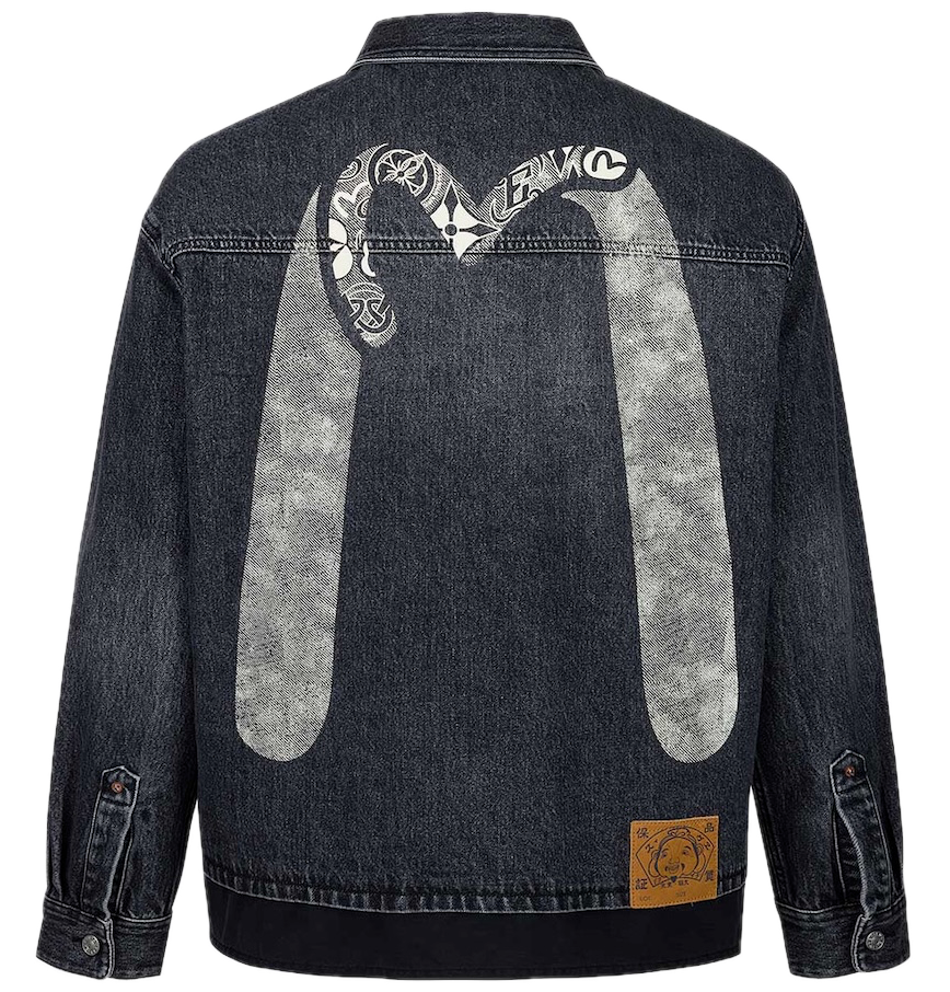  Áo Evisu Daicock and Seagull Print 'Black' 