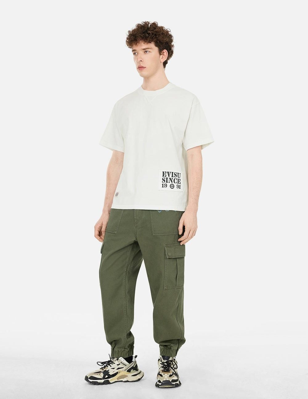  Áo Evisu Daicock Embroidery T-shirt 'White' 