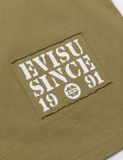  Áo Evisu Daicock Stitched Embroidery T-shirt 'Khaki' 