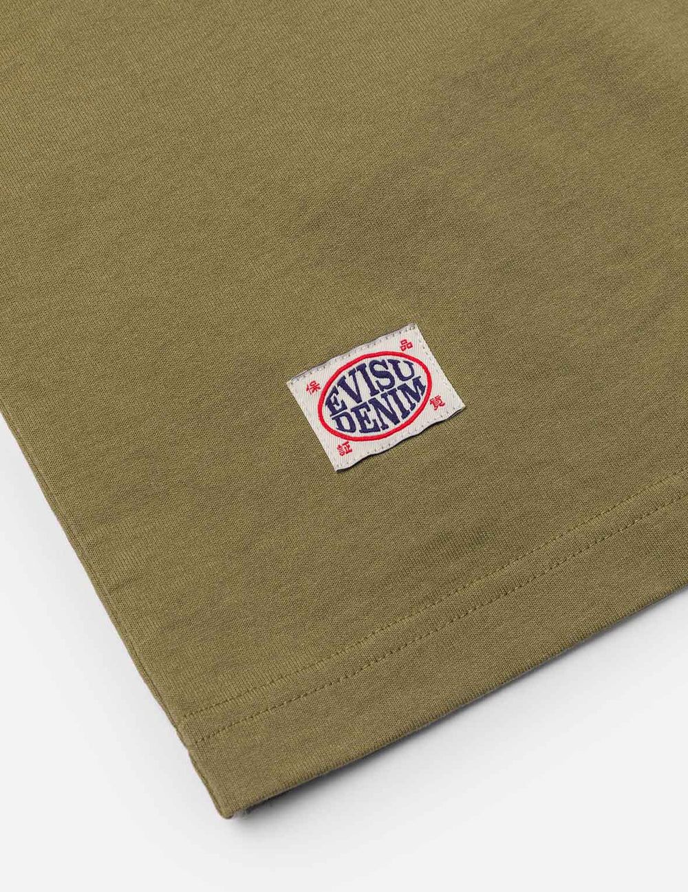  Áo Evisu Daicock Stitched Embroidery T-shirt 'Khaki' 