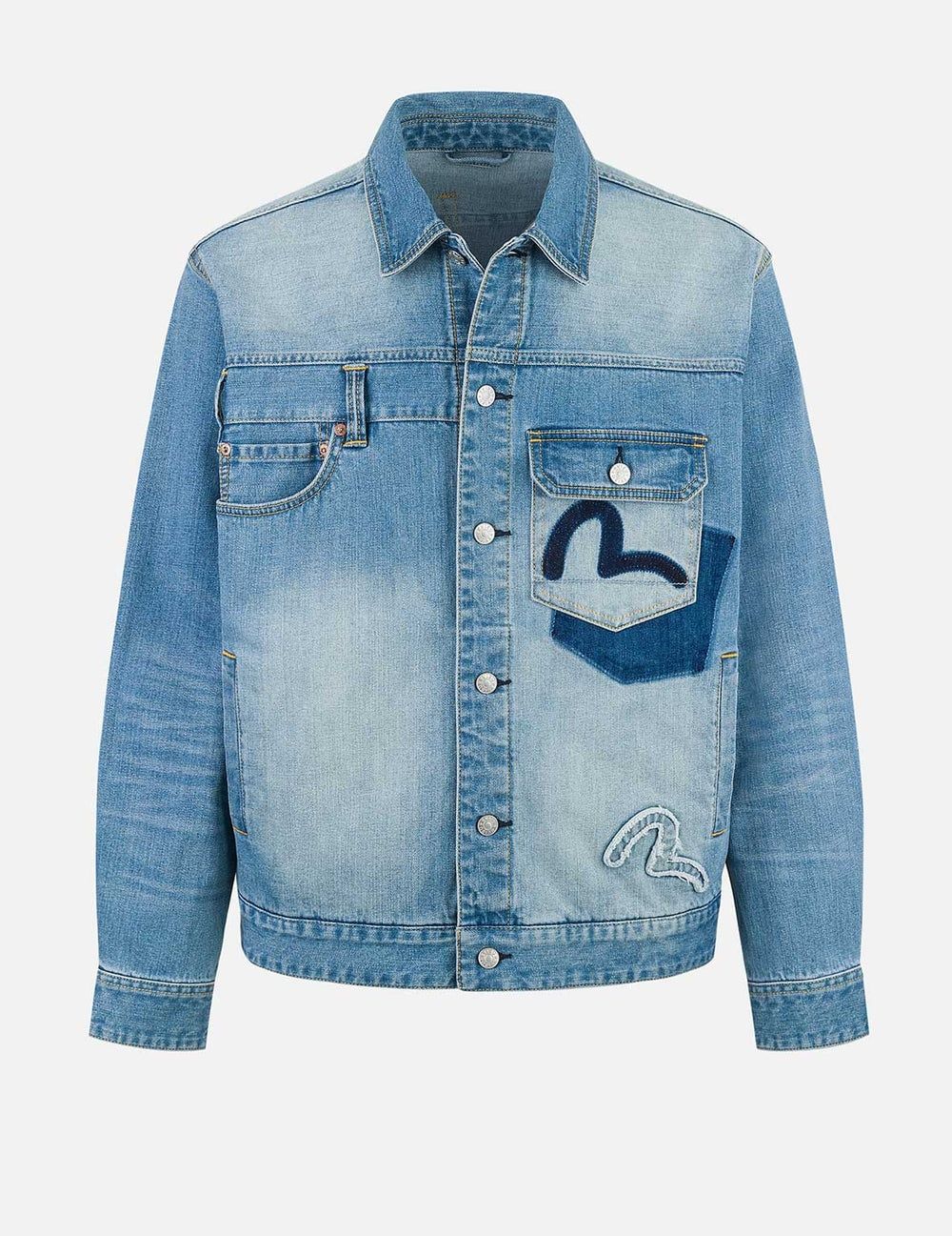  Áo Evisu Deconstructed with Multi-pocket 'Indigo' 