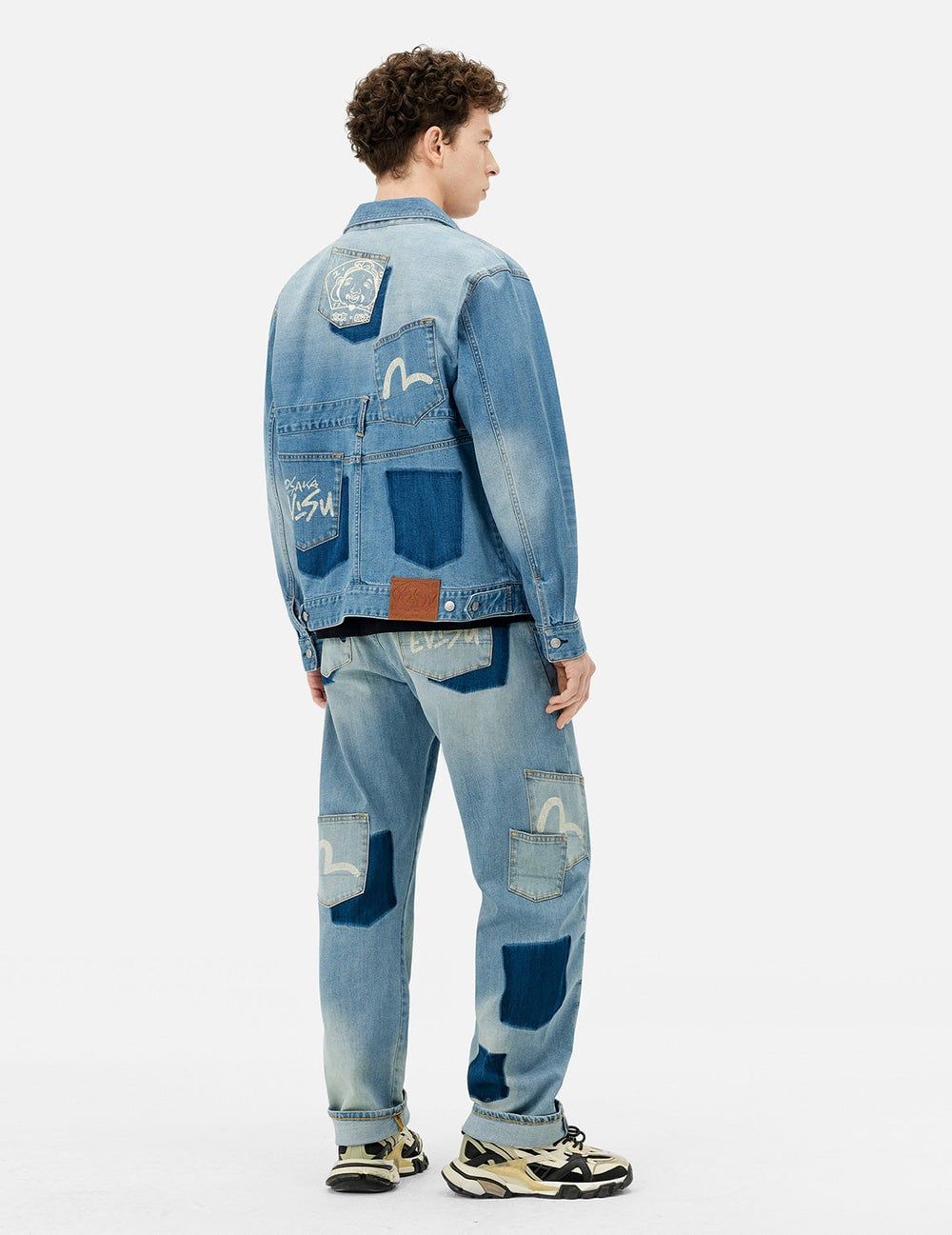  Áo Evisu Deconstructed with Multi-pocket 'Indigo' 