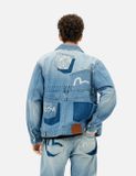  Áo Evisu Deconstructed with Multi-pocket 'Indigo' 