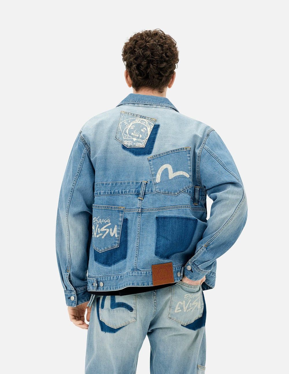  Áo Evisu Deconstructed with Multi-pocket 'Indigo' 