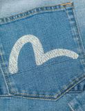  Áo Evisu Deconstructed with Multi-pocket 'Indigo' 