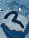  Áo Evisu Deconstructed with Multi-pocket 'Indigo' 