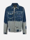  Áo Evisu Distressed Logo Seagull Jacket 'Indigo' 