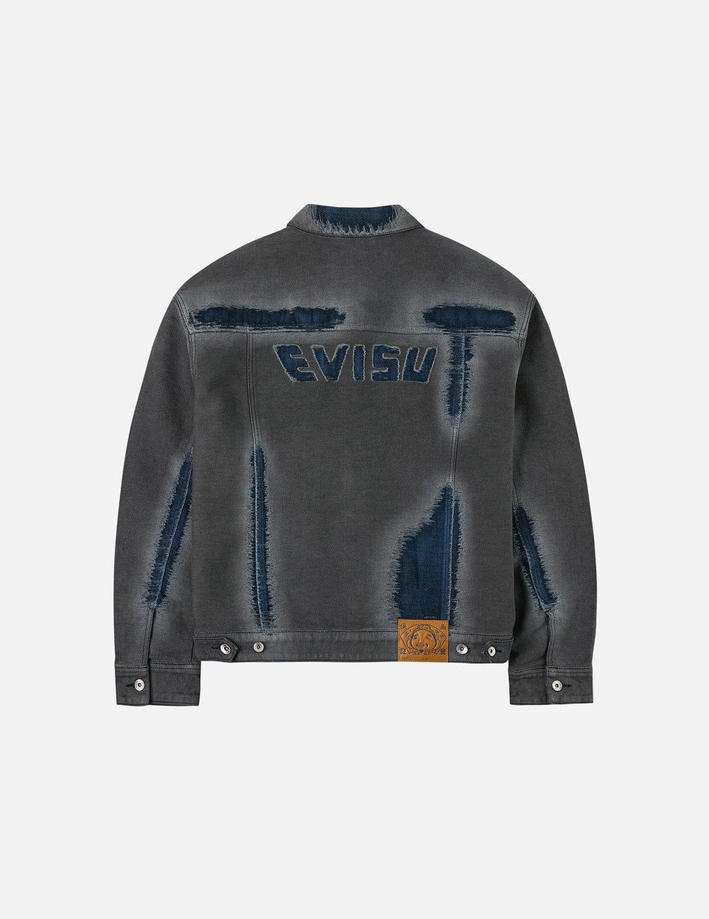  Áo Evisu Distressed Seagull Denim Jacket 'Indigo' 
