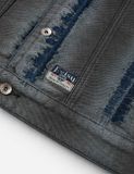  Áo Evisu Distressed Seagull Denim Jacket 'Indigo' 