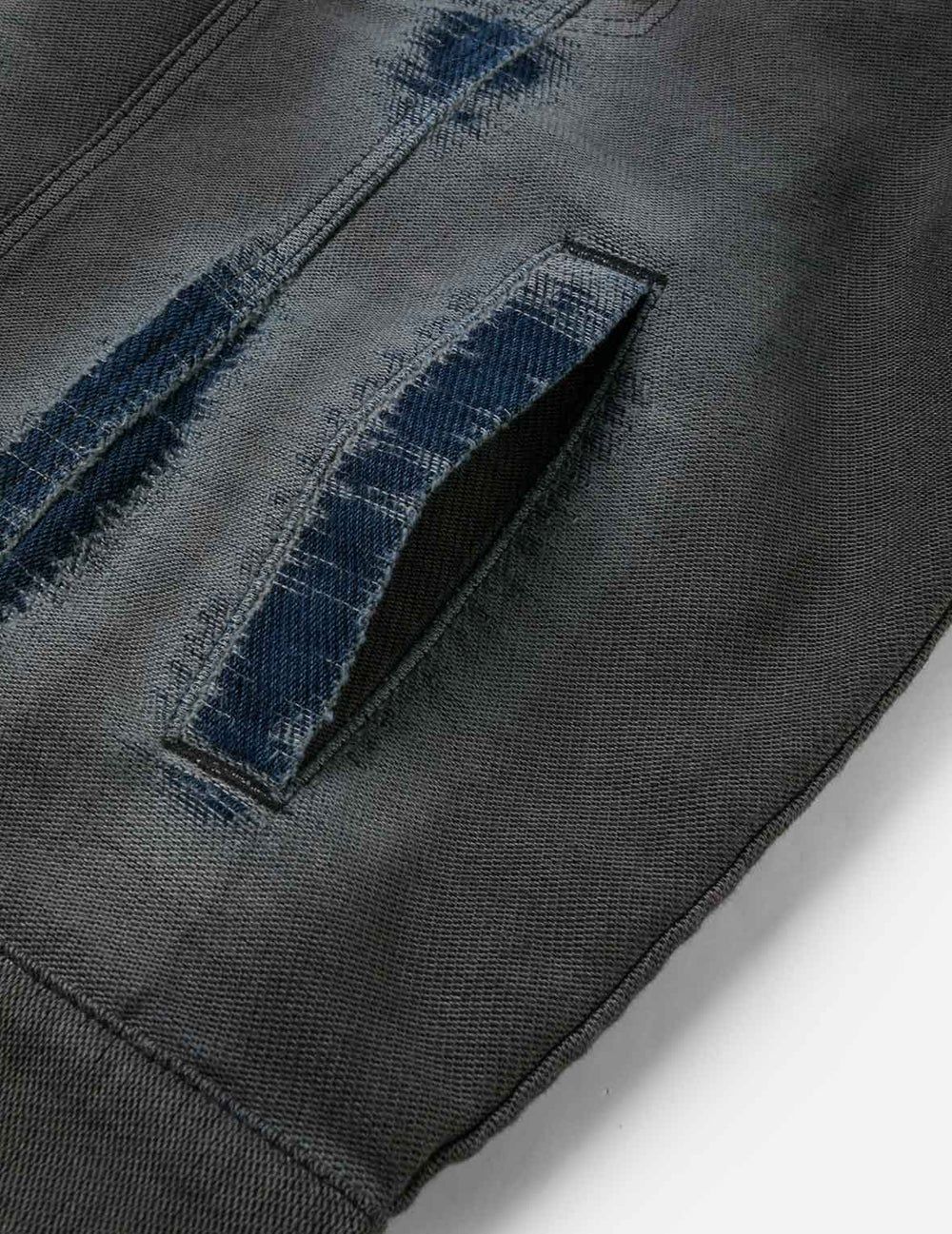  Áo Evisu Distressed Seagull Denim Jacket 'Indigo' 