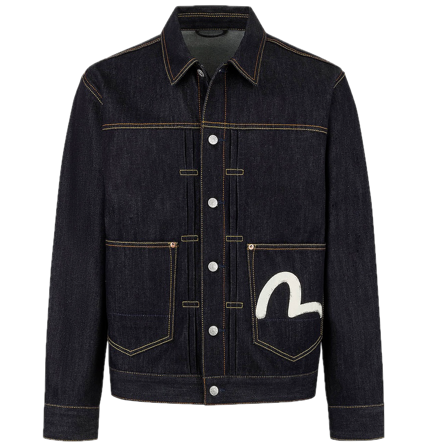  Áo Evisu Ecru Seagull Print 'Indigo' 