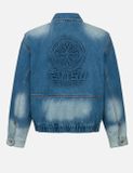 Áo Evisu Emboss Kamon Denim Jacket 'Indigo' 