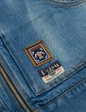  Áo Evisu Emboss Kamon Denim Jacket 'Indigo' 