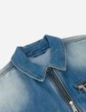  Áo Evisu Emboss Kamon Denim Jacket 'Indigo' 