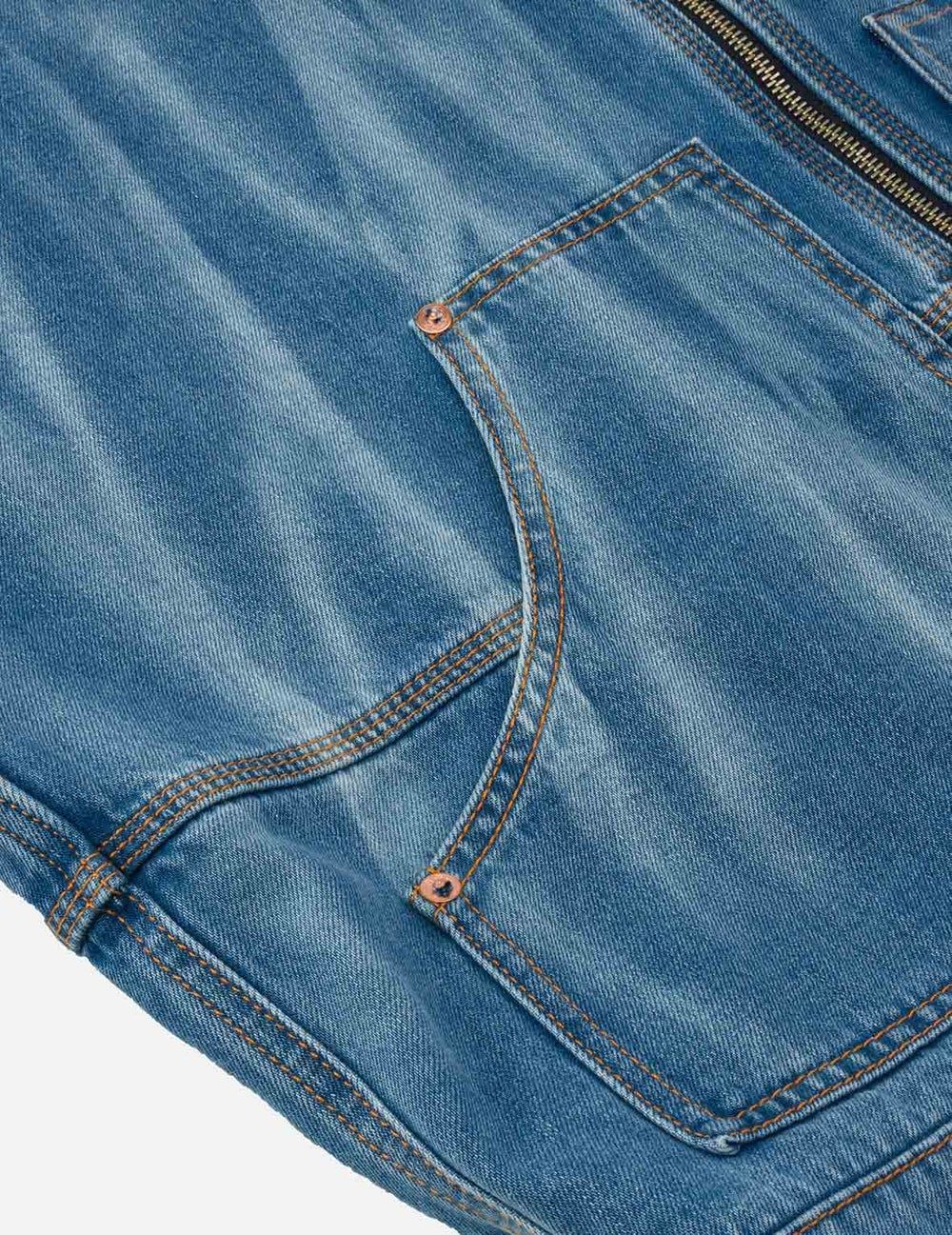  Áo Evisu Emboss Kamon Denim Jacket 'Indigo' 