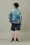 Áo Evisu Floral and Seagull Jacket 'Denim' 