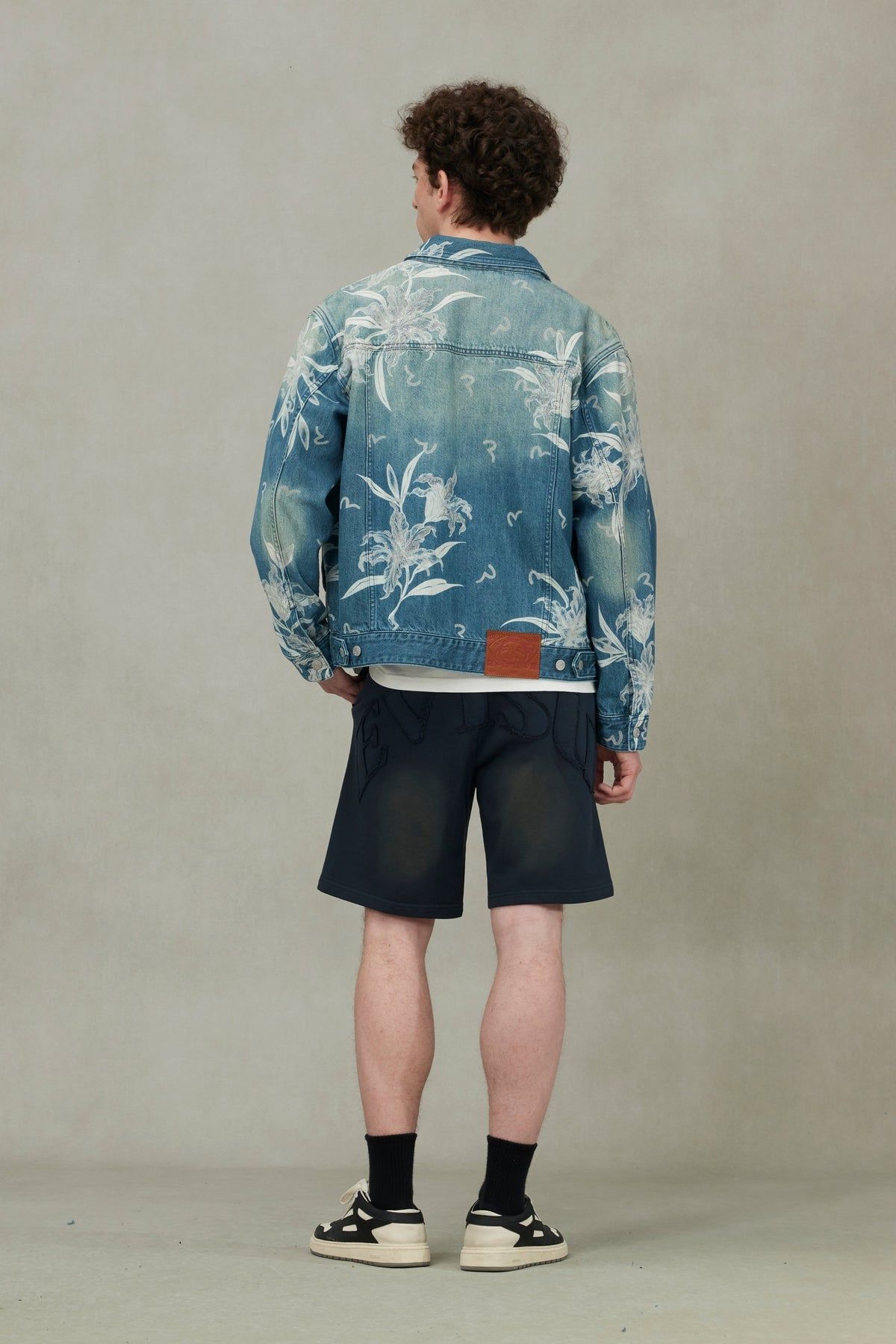  Áo Evisu Floral and Seagull Jacket 'Denim' 