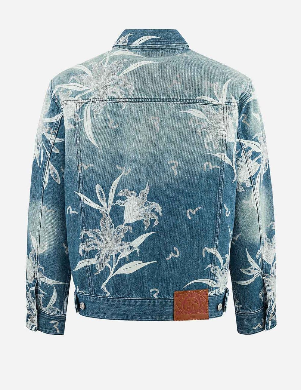  Áo Evisu Floral and Seagull Jacket 'Denim' 