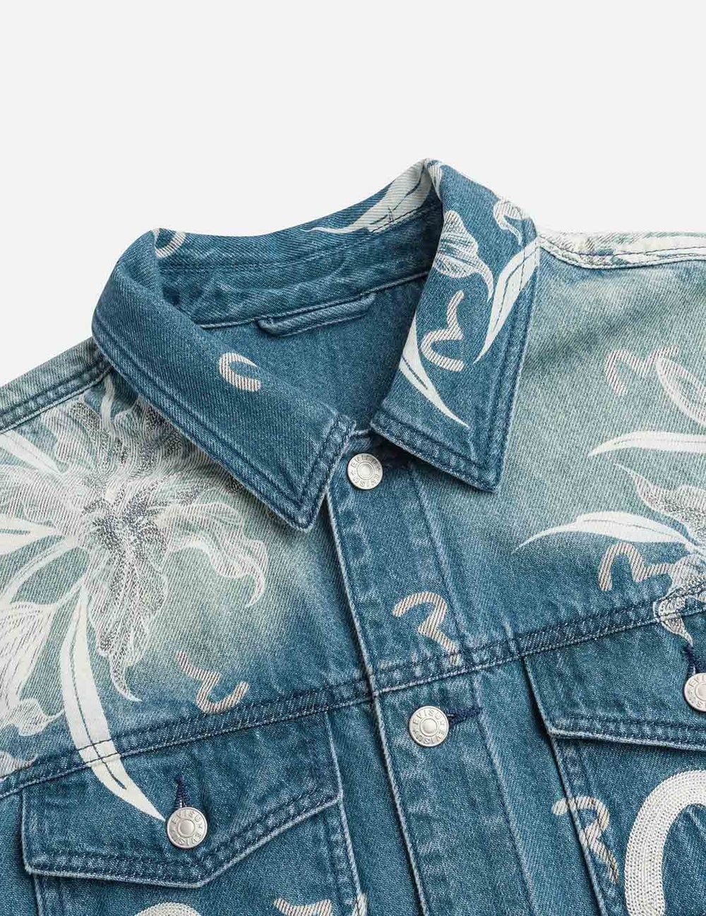  Áo Evisu Floral and Seagull Jacket 'Denim' 
