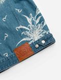  Áo Evisu Floral and Seagull Jacket 'Denim' 