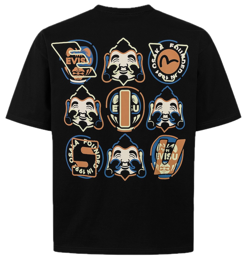  Áo Evisu Godhead And Daruma Print 'Black' 