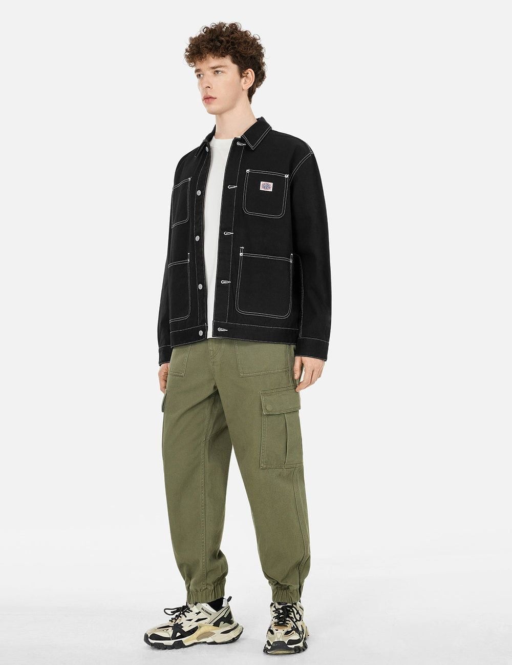 Áo Evisu Godhead and Map Appliqué 'Black' 