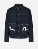 Áo Evisu Godhead Golfing Print Jacket 'Indigo' 