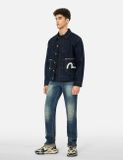  Áo Evisu Godhead Golfing Print Jacket 'Indigo' 