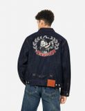  Áo Evisu Godhead Golfing Print Jacket 'Indigo' 