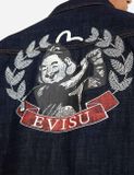  Áo Evisu Godhead Golfing Print Jacket 'Indigo' 