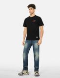  Áo Evisu Godhead Golfing Print T-shirt 'Black' 