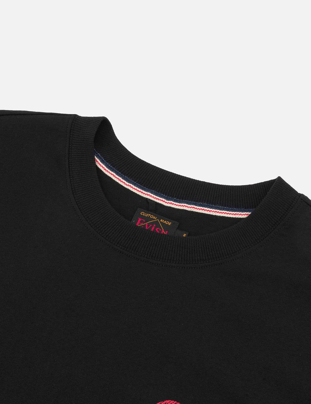  Áo Evisu Godhead Golfing Print T-shirt 'Black' 
