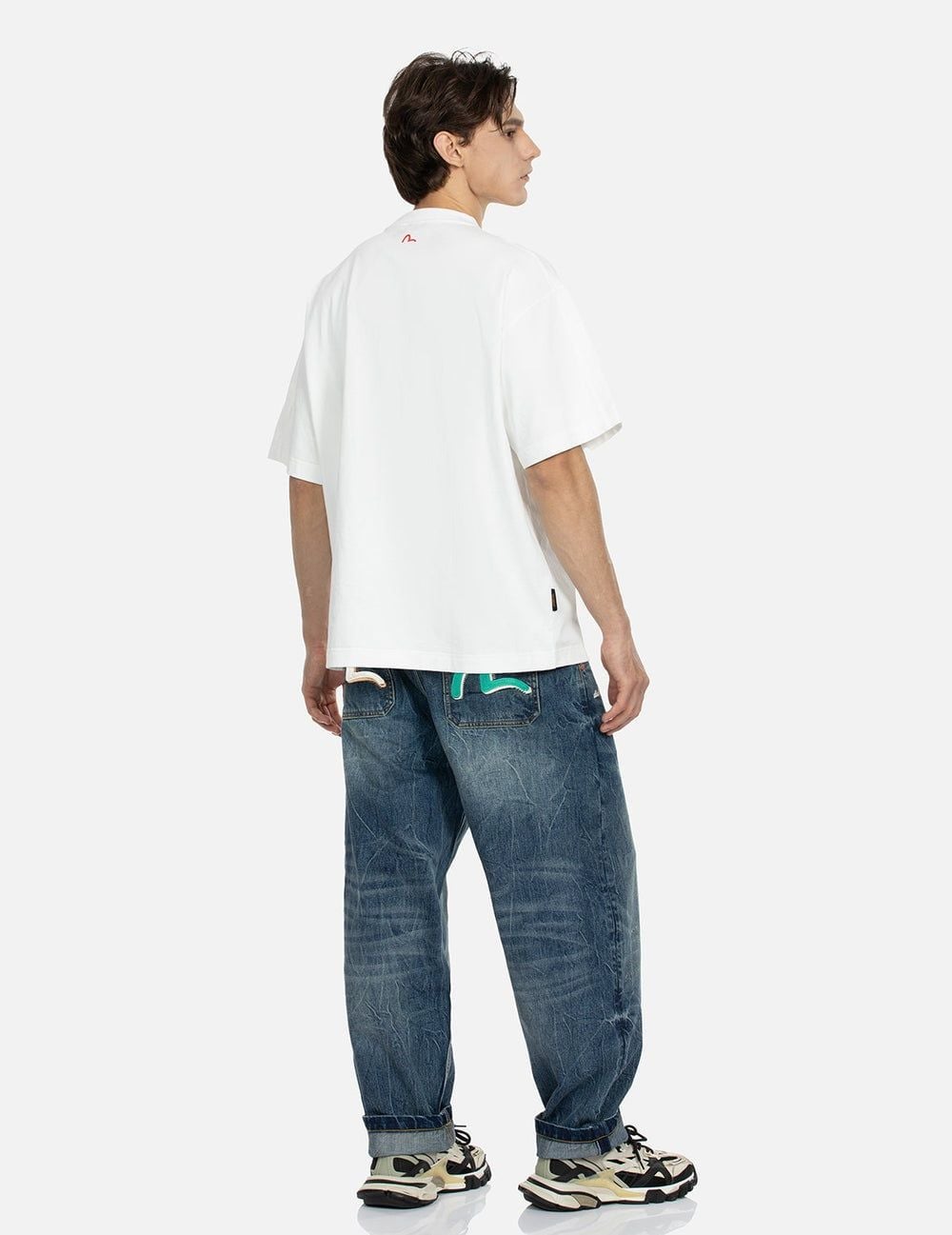  Áo Evisu Godhead Koinobori Print T-shirt 'White' 