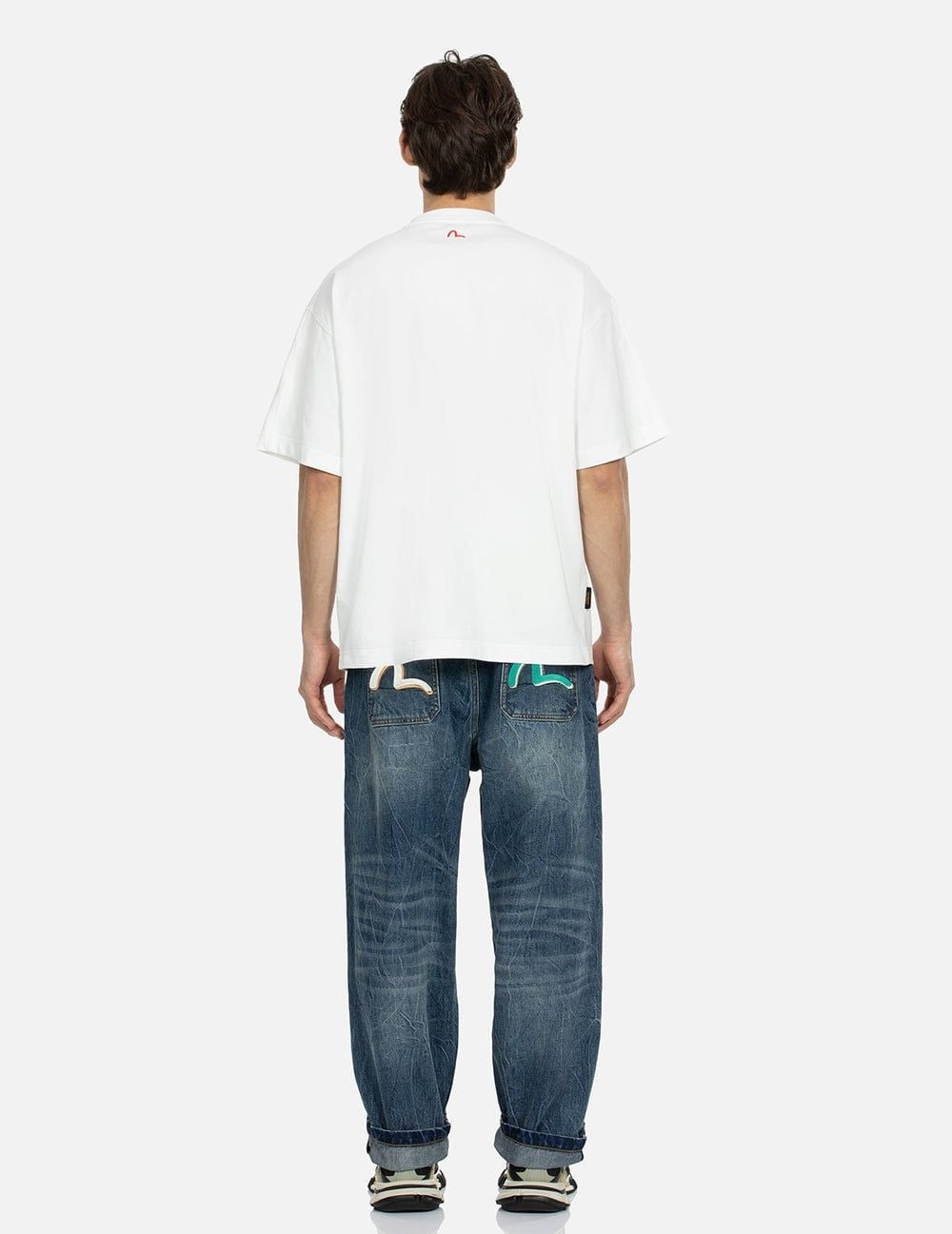  Áo Evisu Godhead Koinobori Print T-shirt 'White' 