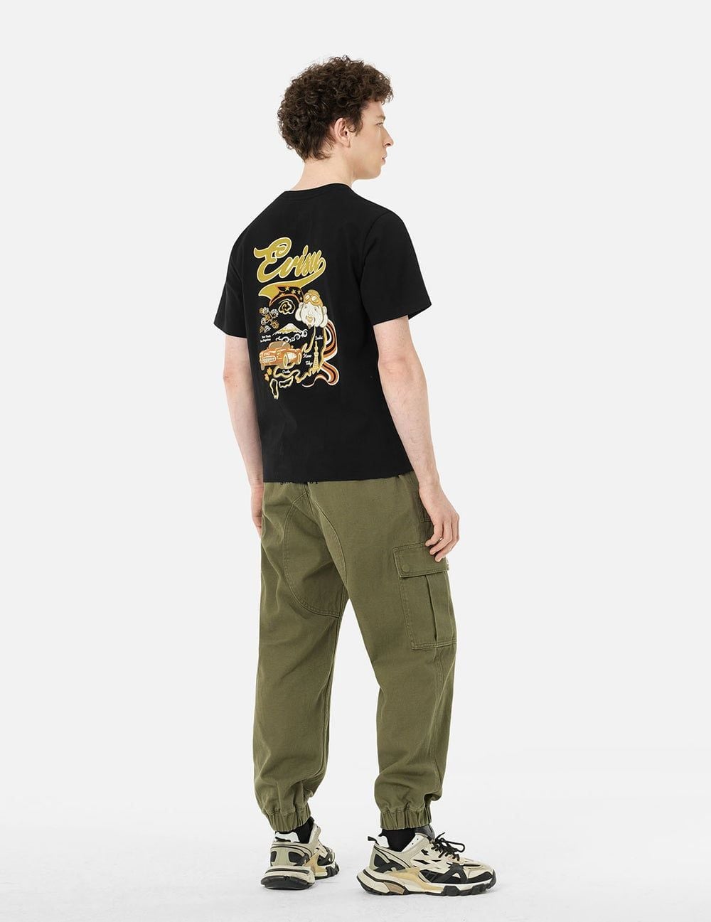  Áo Evisu Godhead Map Print 'Black' 