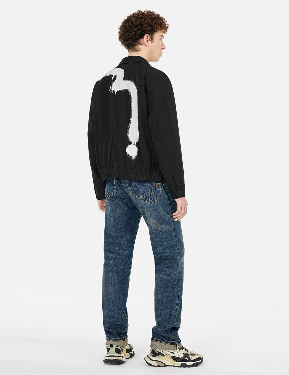  Áo Evisu Graffiti Daicock Print Jacket 'Black' 