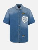  Áo Evisu Graffiti Daicock Print Shirt 'Indigo' 