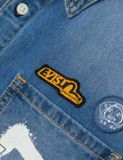  Áo Evisu Graffiti Daicock Print Shirt 'Indigo' 