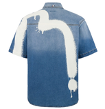  Áo Evisu Graffiti Daicock Print Shirt 'Indigo' 
