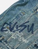  Áo Evisu Graffiti Prints Denim Jacket 'Indigo' 