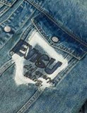  Áo Evisu Graffiti Prints Denim Jacket 'Indigo' 