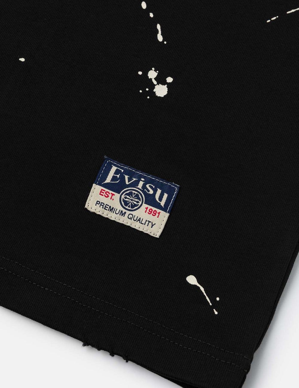  Áo Evisu Graffiti-Style Seagull T-Shirt 'Black' 